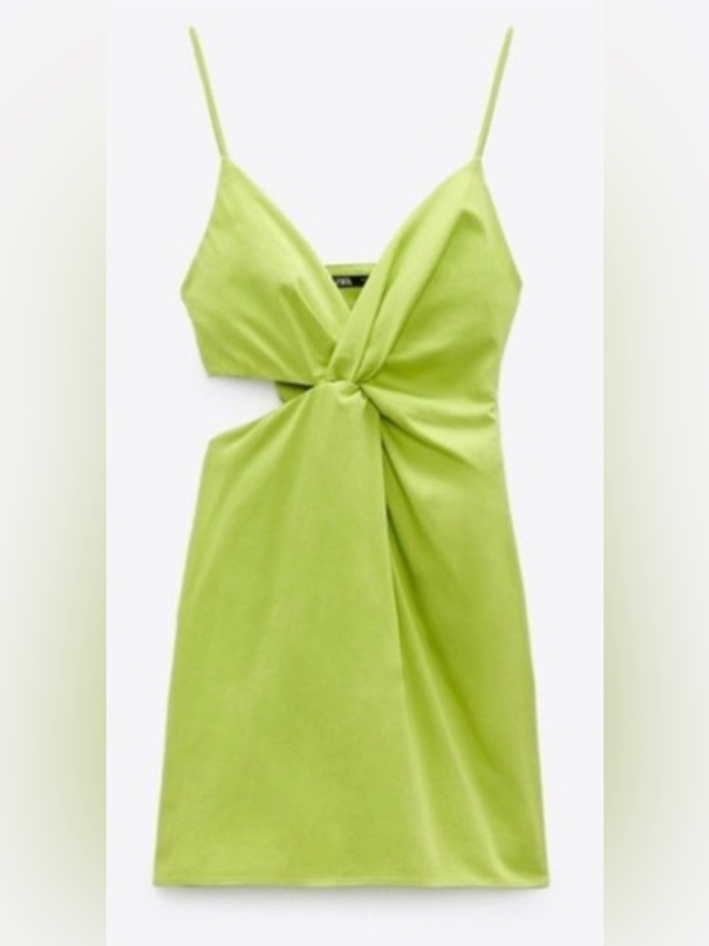 Zara Green Cut Out Mini Dress M